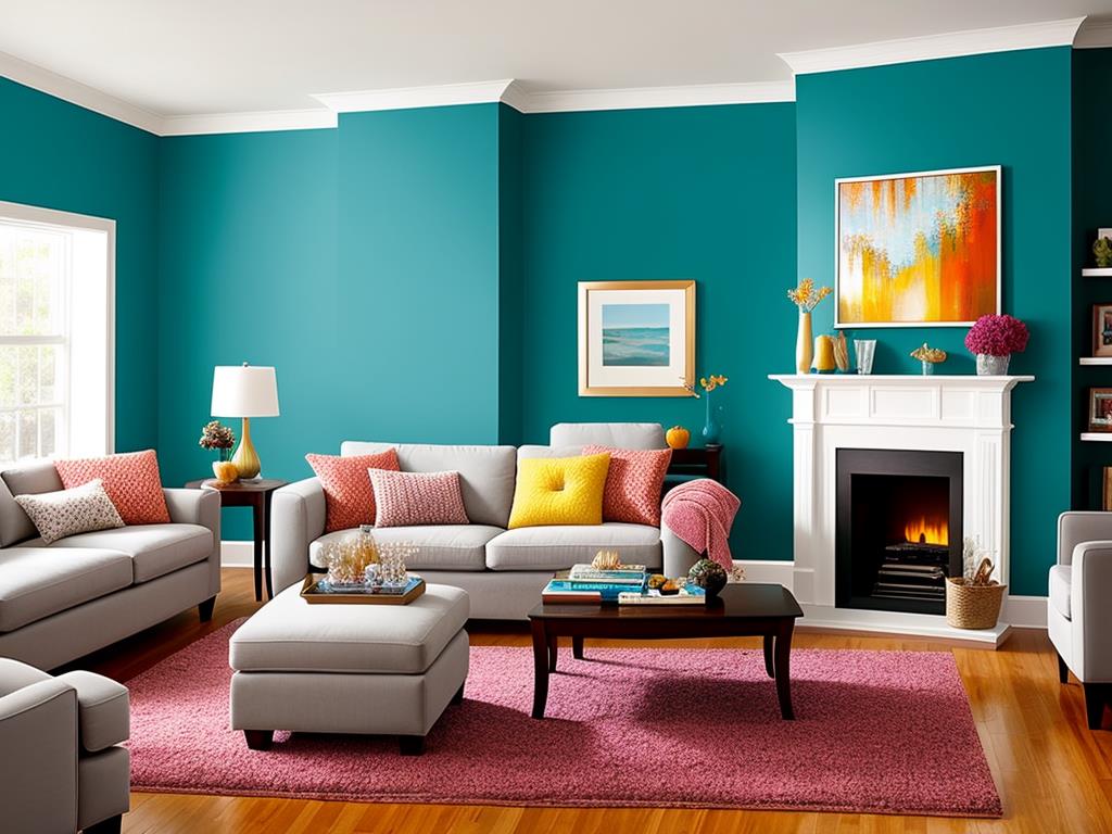 Blue is a calming and relaxing color that can create a serene atmosphere in your living room.