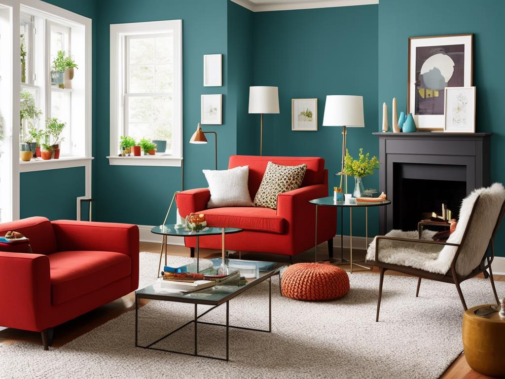 Blue is a calming and relaxing color that can create a serene atmosphere in your living room.