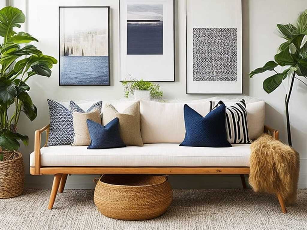 Decorate a Bench in Living Room