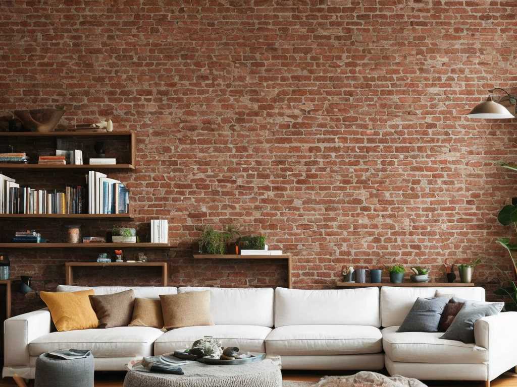 Decorate a Brick Wall in the Living Room