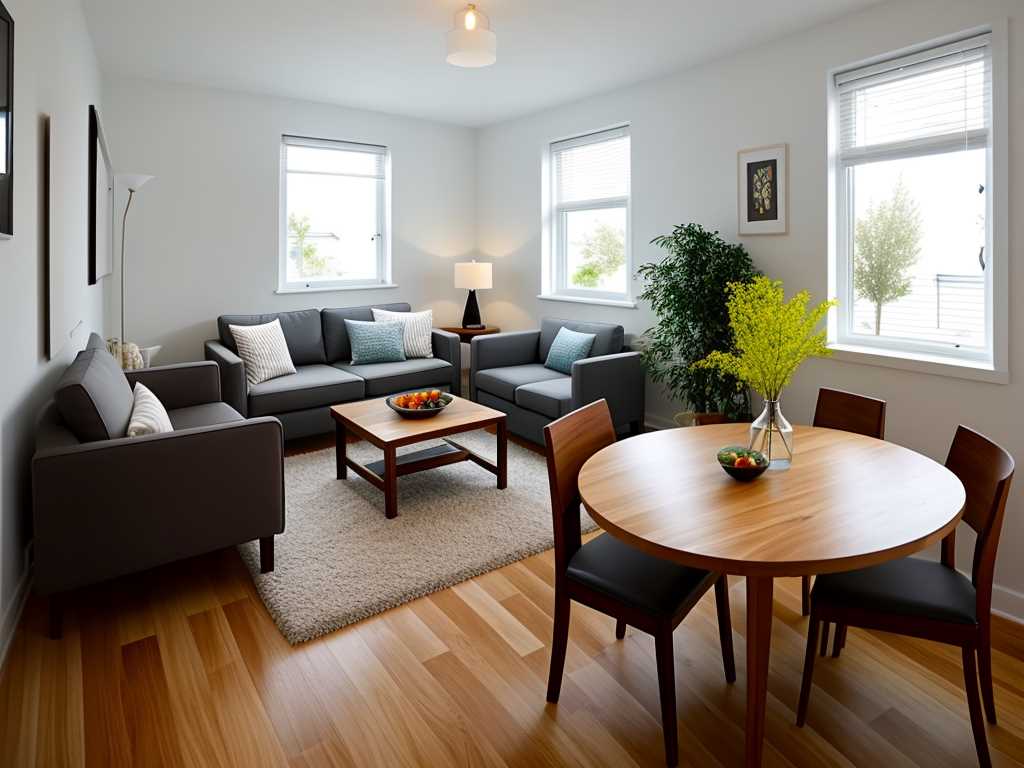 Dining Table in a Small Living Room