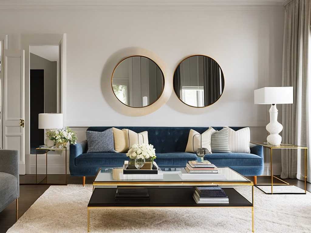 Mirrors in Living Room