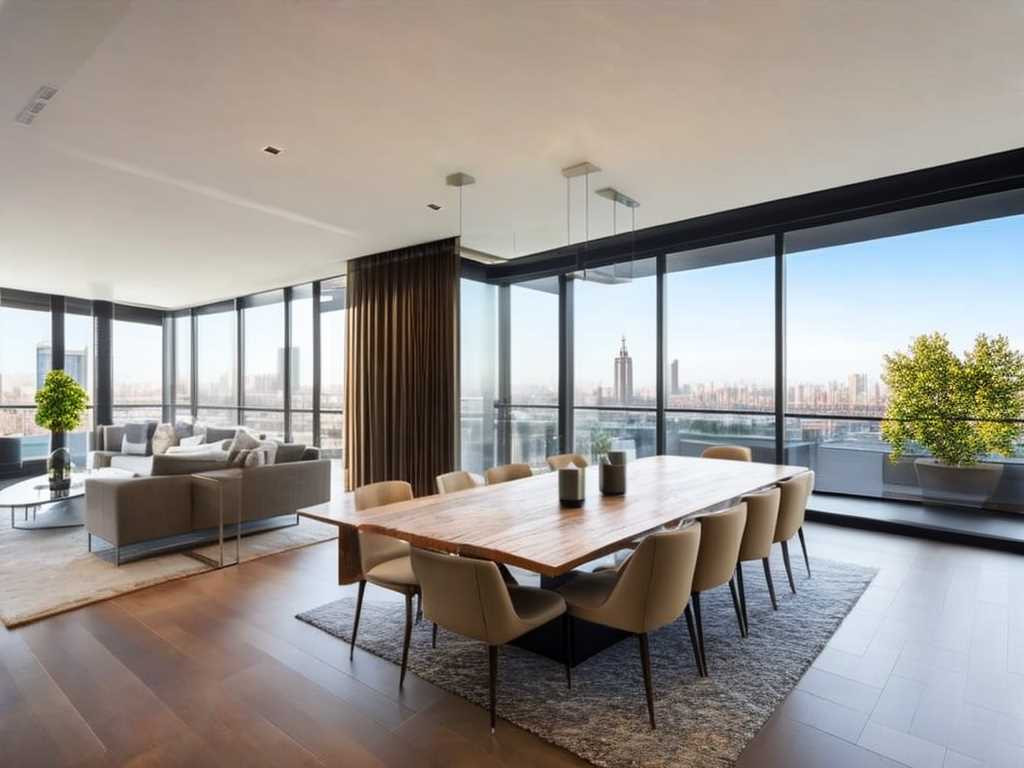 Open Kitchen With Living Room