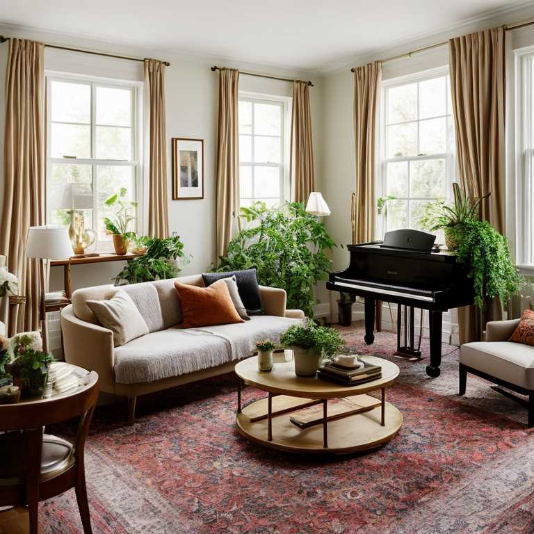 Piano In a Living Room