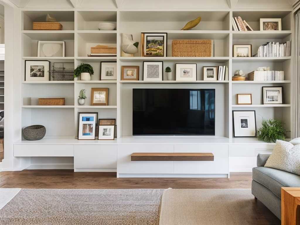 Shelves in Living Room