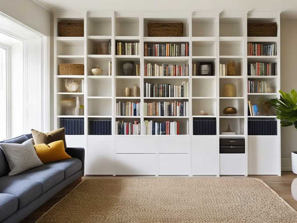 Shelves in Living Room