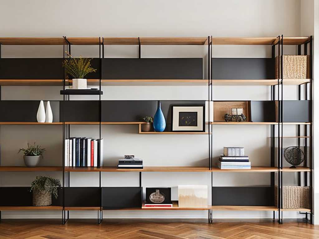 Shelves in Living Room